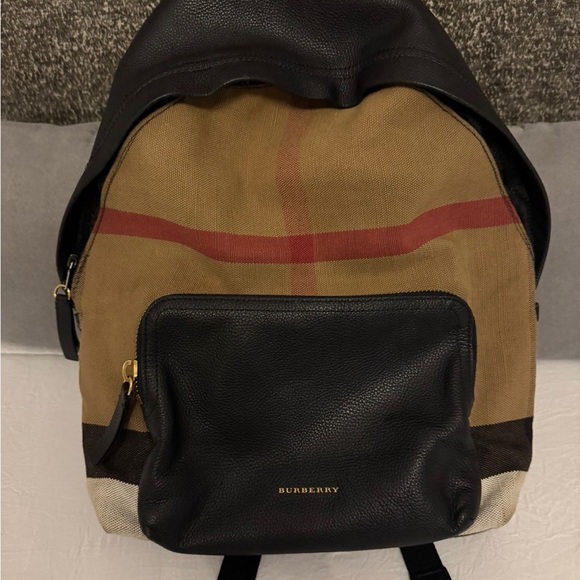 Burberry Checkered Black and Brown Backpack - Picture 3 of 4